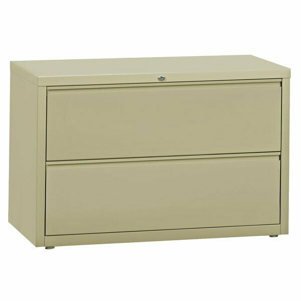 Hirsh Industries 17456 Putty Two-Drawer Lateral File Cabinet - 42'' x 18 5/8'' x 28'' 42017456